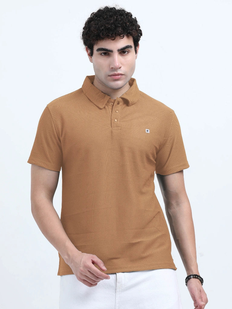Men's Style Polo T-Shirt - Sandal