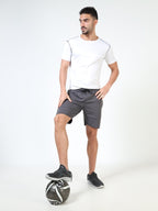 men’s cotton looper shorts everyday comfort laid-back style full look body styling view buy online india - Gray