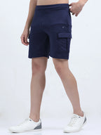 men's cargo shorts navy left view buy online - Navy