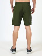 men's ns stretch shorts green back view athletic fit shop online - Green