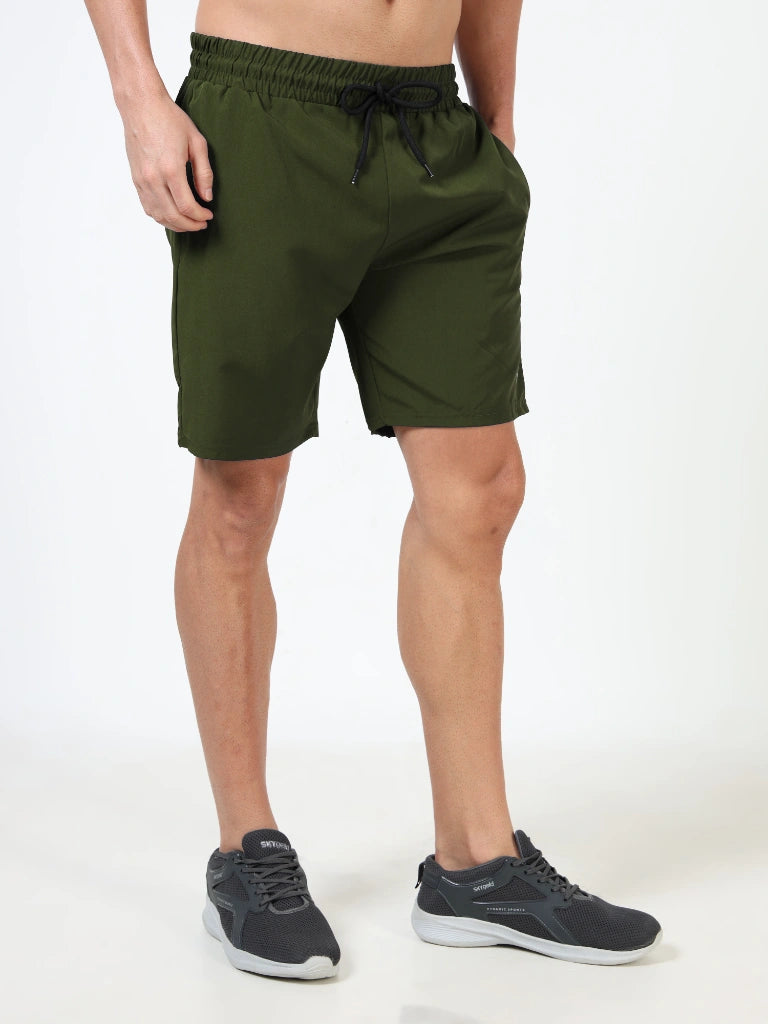 men's ns stretch shorts green full body view buy online - Green