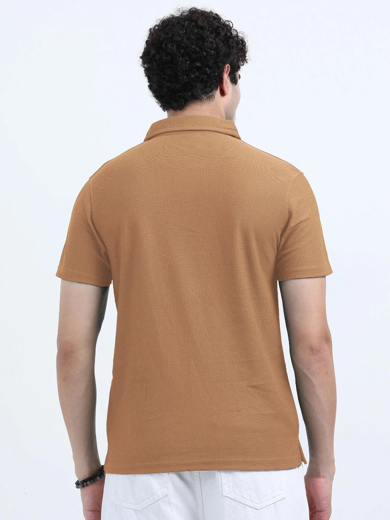 men's style polo t-shirt smart minimal everyday essential sandal color back view shop online - Sandal