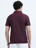 Shop Solid Premium Cotton Combo Polo Tees Men My IBX - Burgundy & Blue