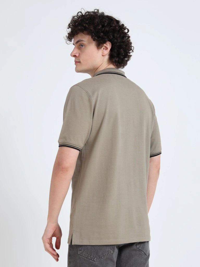 buy online polo style cotton t-shirt floral shop ibx - Floral