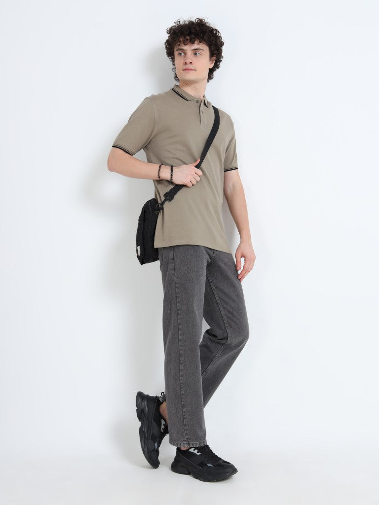 polo style cotton t-shirt floral life style view shop online - Floral