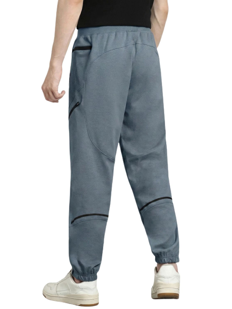 Men’s Premium Dry Fit Four Way Track Pants – Breathable Performance - Gray
