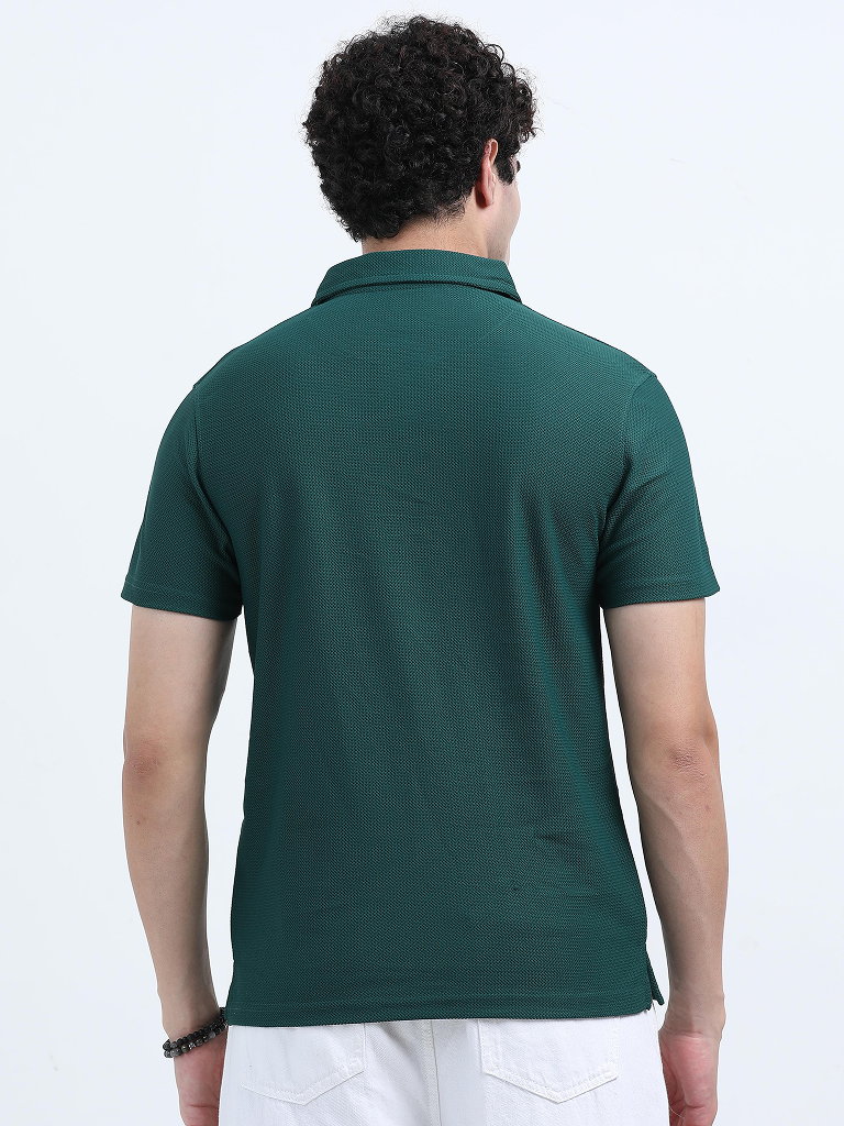 Shop Regular Fit 2XL Cotton Combo Green Polo Tees - Green & Black