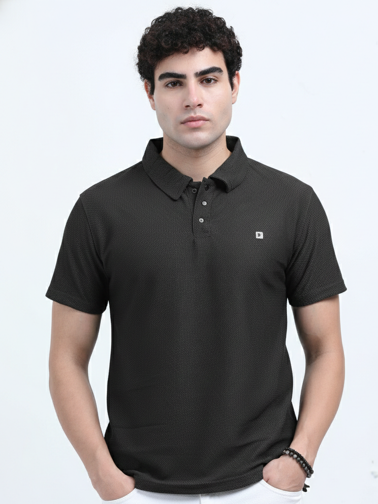 Shop My IBX Polo T Shirts Online Best Price Online - Black & Yellow
