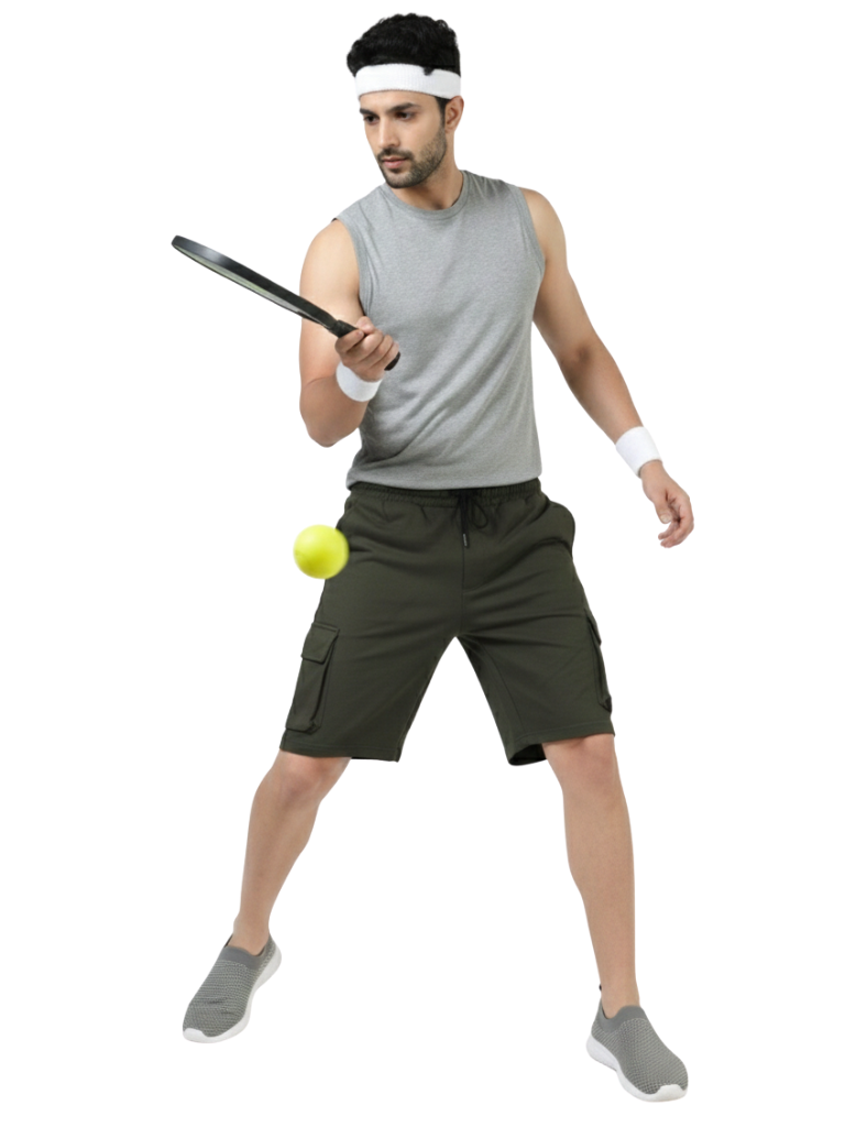 Men’s Cargo Pocket Shorts | Relaxed Fit Casual Wear - Green