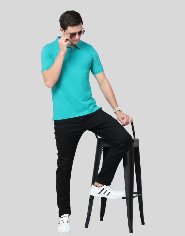 Turquoise Polo WP T-Shirt | ibx