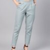 Light grey Women Straight Pant