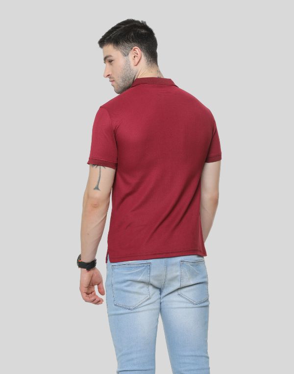 Poly Polo Red T-Shirt | ibx