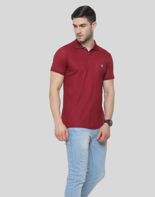 Poly Polo Red T-Shirt | ibx