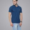 Poly Polo Blue T-Shirt | ibx