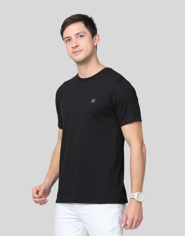 Black Round Neck T-Shirt | ibx