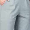 Light grey Women Straight Pant