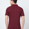 Eco polo T-shirt Maroon colour with pocket