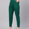 Bottle Green Women Straight Pant