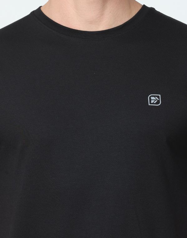 Black Round Neck T-Shirt | ibx