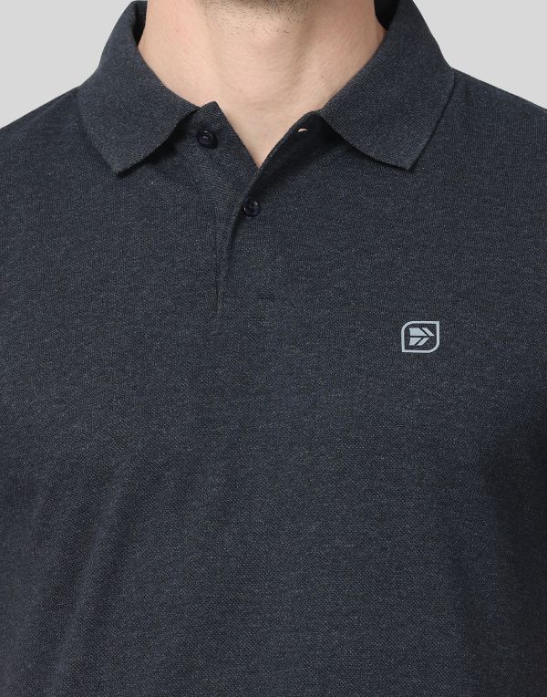 Blackish Grey Eco polo T-shirt